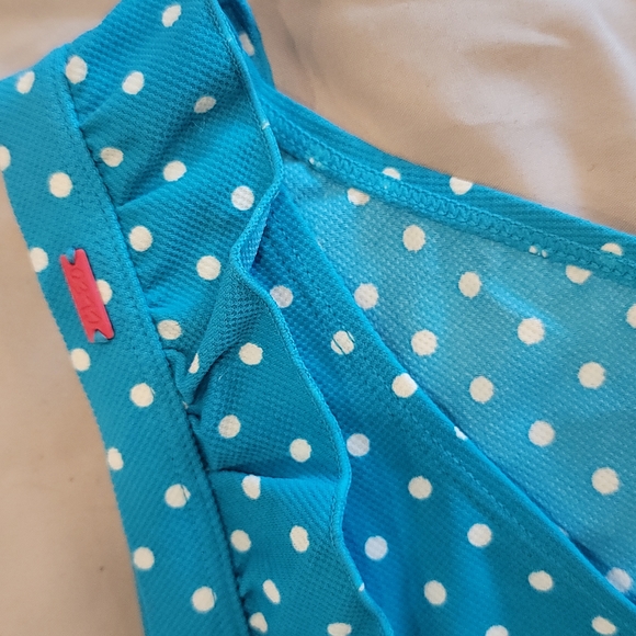 Cleo blue and white polka-dot bikini bottom - Picture 2 of 16